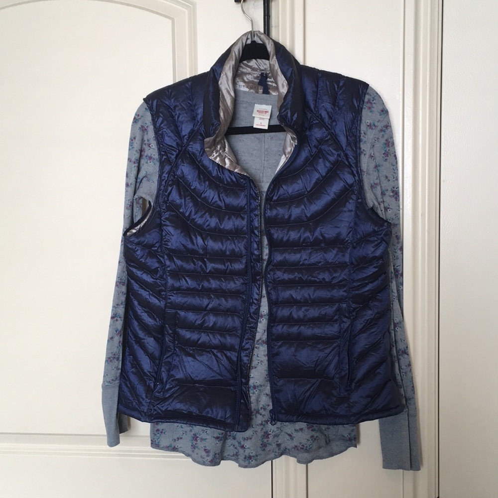 Navy Down Vest